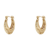 14K Yellow Gold Hoop Earrings – Image 1