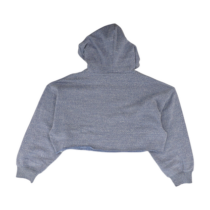 Blue Solid Hoodie Pullover