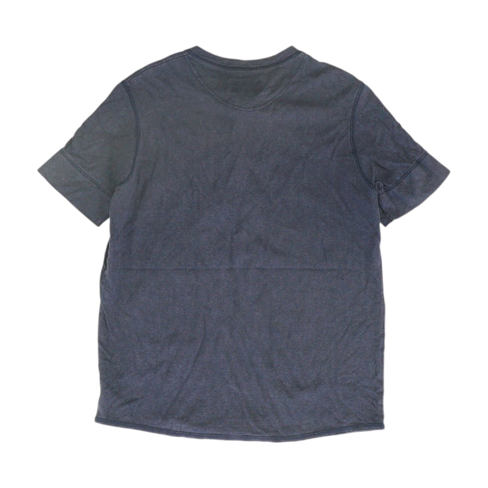 Navy Solid Henley T-Shirt