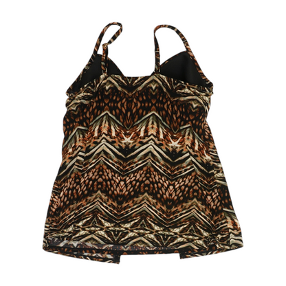 Multi Animal Print Swim Top
