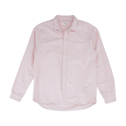 Pink Solid Long Sleeve Button Down