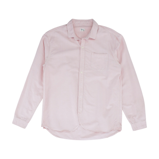 Pink Solid Long Sleeve Button Down