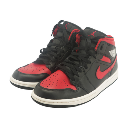 Jordan 1 Mid Bred Twist High-Top Athletic Shoes
