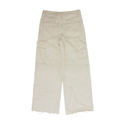 Ivory Wide Leg Jeans