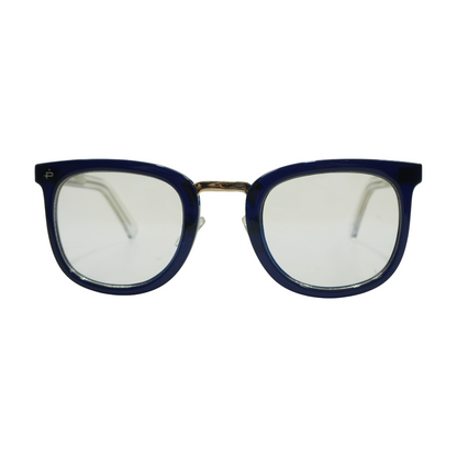 Navy The Alchemist Round Prescription Eyewear