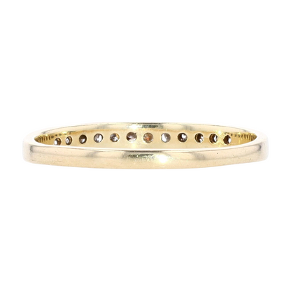 1/4 ctw 10K Yellow Gold Diamond Band Ring