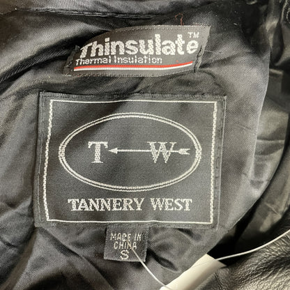 Black Solid Leather Jacket