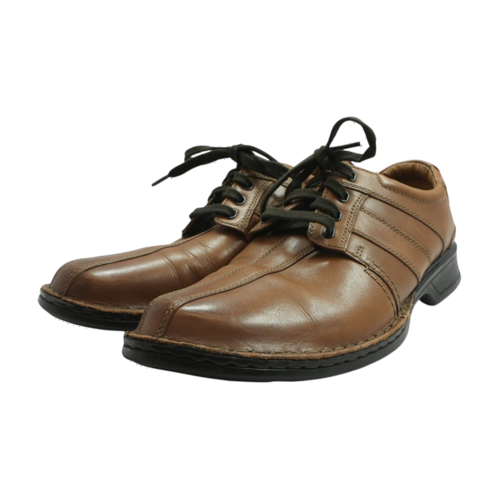 Brown Lace-Up Casual Shoes