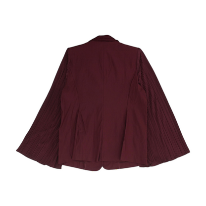Burgundy Solid Blazer