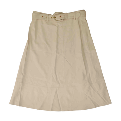 Cream Midi Skirt