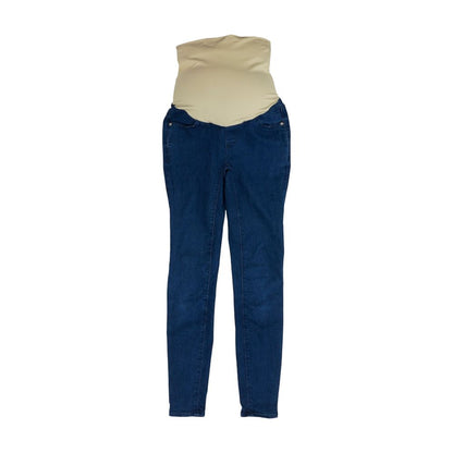 Blue Maternity High Rise Skinny Leg Jeans