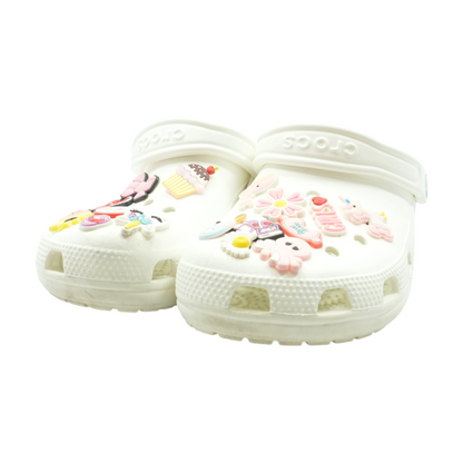 White Slip-On Flats