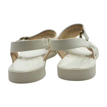 White Flat Sandals