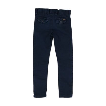 Navy Solid Chino Pants