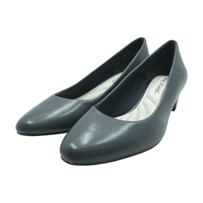 Navy Block Heels
