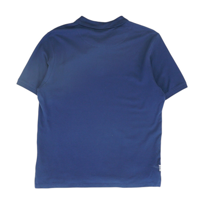 Navy Solid Short Sleeve Polo