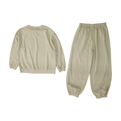 Beige Solid Active Set