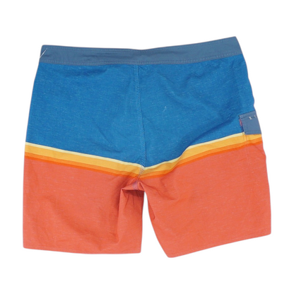 Red Color Block Swim Bottom