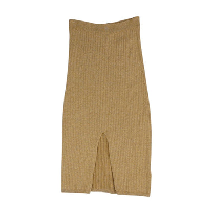Tan Midi Skirt