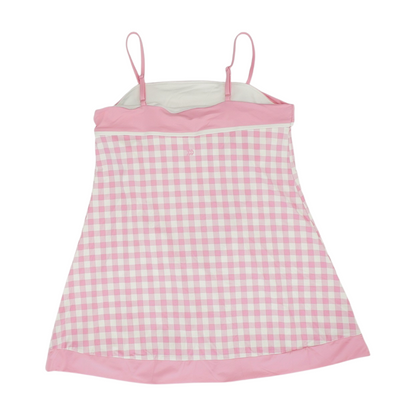 Pink Check Mini Dress