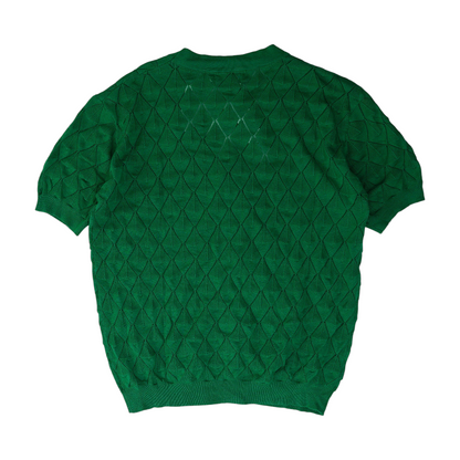 Green Solid Cardigan Sweater