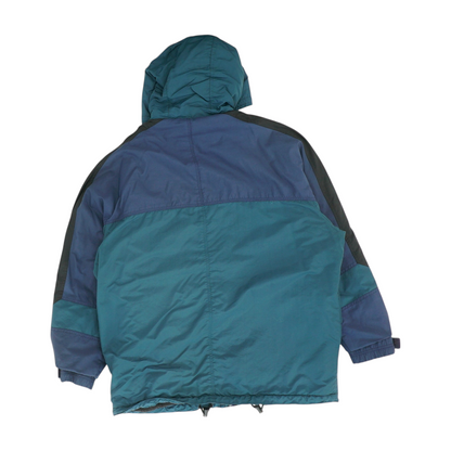 Vintage Blue Color Block Jacket