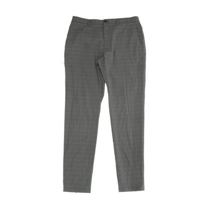 Gray Houndstooth Regular Pants