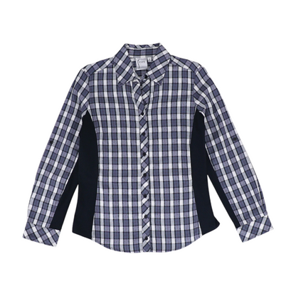 Gray Check Button Down