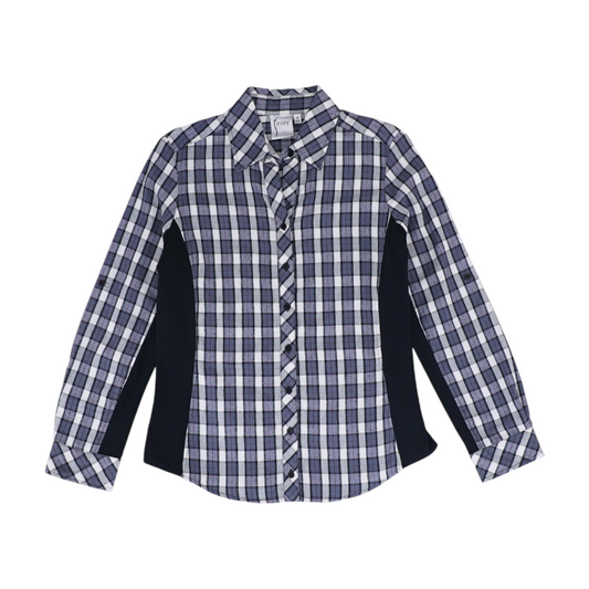 Gray Check Button Down