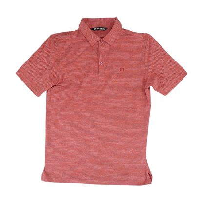 Red Striped Short Sleeve Polo