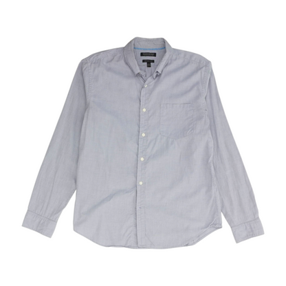 Purple Solid Long Sleeve Button Down