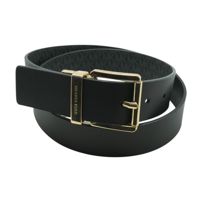 Black Reversible Faux Leather Belt