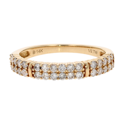 1/2 ctw 14K Yellow Gold Lab Grown Diamond Band Ring