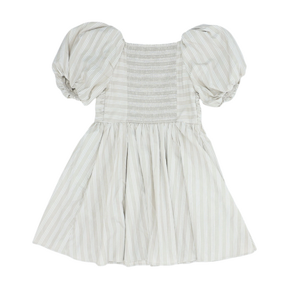 Beige Striped Dress