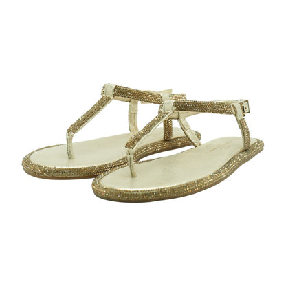 Gold Flat Sandals