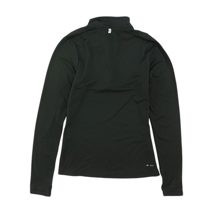 Black Solid 1/4 Zip Pullover
