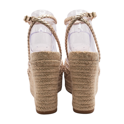 Gold Wedged Sandals