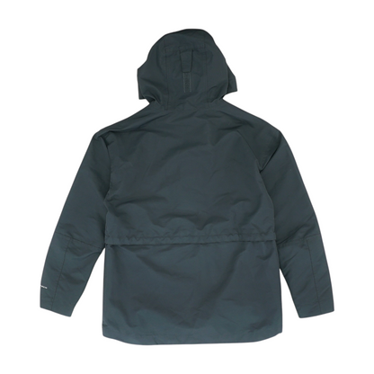 Black Solid Rain Jacket
