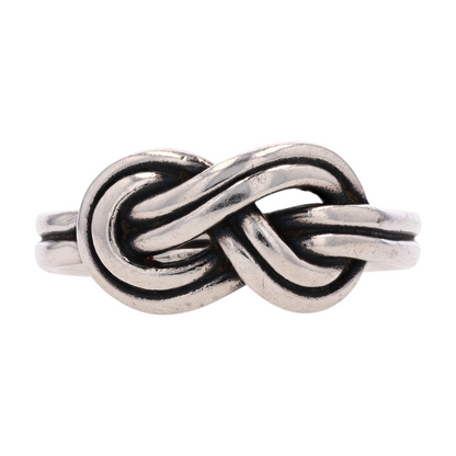 Sterling Silver True Love Knot Band Ring