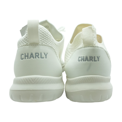 White Low-Top Athletic Shoes