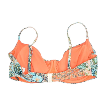 Blue Abstract Swim Top