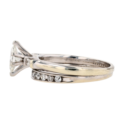 1/2 ctw 10K White Gold Diamond Engagement Ring