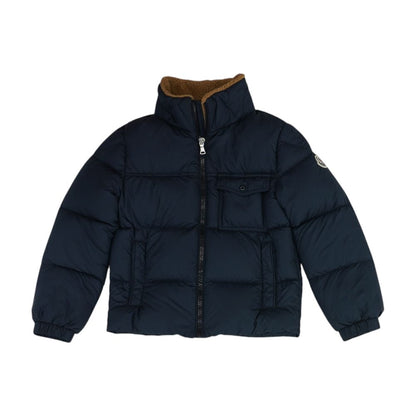 Navy Cayden Quilted Full Zip Down Ski Jacket