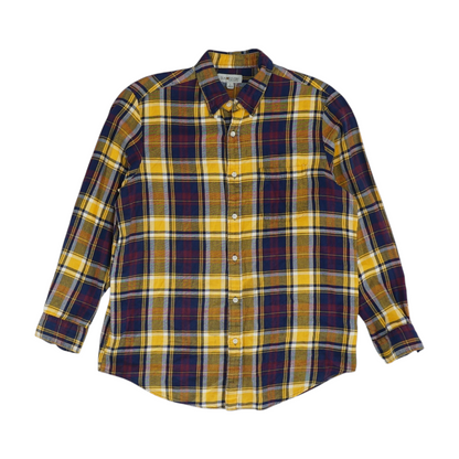 Multi Plaid Flannel Button Down