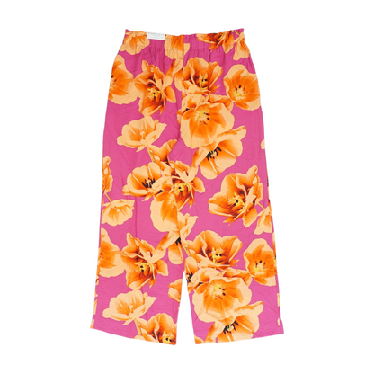 Orange Floral Pants