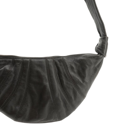 Small Croissant Bag in Dark Chocolate