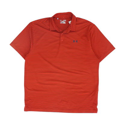 Red Striped Short Sleeve Polo