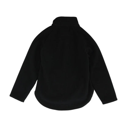 Black Solid 1/4 Zip Pullover