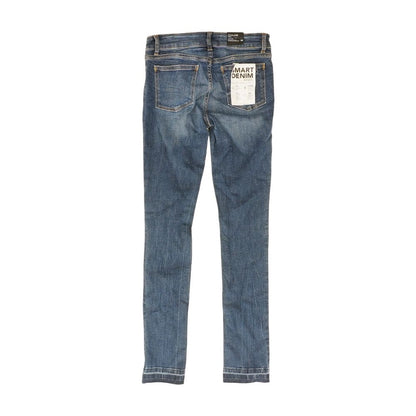 Blue Solid Skinny Jeans