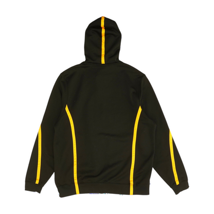 Black Color Block Hoodie Pullover